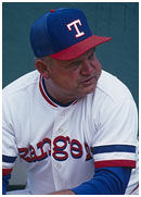 Don Zimmer coaching the Rangers