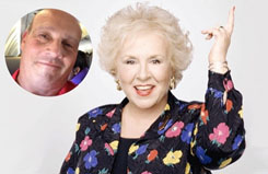 Doris Roberts and her son Michael