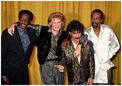 Eddie and Ruffin with Hall & Oates in 1985