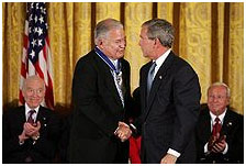 Edward Brooke and George W. Bush