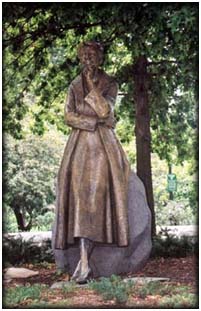 Eleanor Roosevelt monument in New York City's Riverside Park