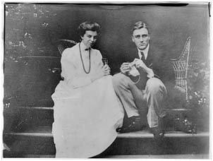 Eleanor Roosevelt with FDR in the early days of their relationship