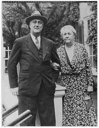 FDR with his mother