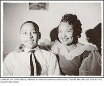 Emmett Till and his mother