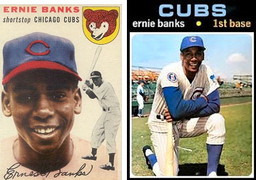 Ernie Banks baseball cards