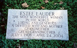 Estee Lauder grave