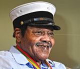 Fats Domino at the Mardi Gras Parade in 2014