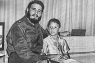 Fidel Castro and his son