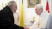 Fidel Castro and a Pope