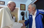 Fidel Castro and a Pope