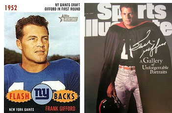 Frank Gifford on magazine covers