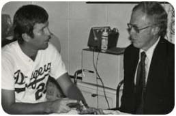 Frank Jobe with Tommy John