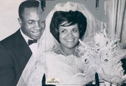 Frank Robinson and wife