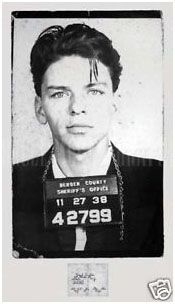 Frank Sinatra mug shot