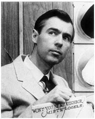 Fred Rogers at the beginnings of Mr. Rogers