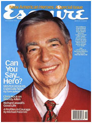 Fred Rogers on the cover of Esquire magazine