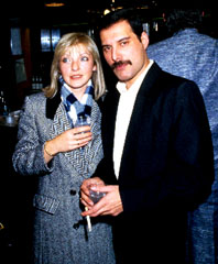 Freddie Mercury and Mary Austin