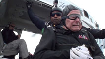 George H. W. Bush skydiving at age 90