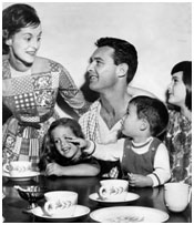 George Moscone with his wife and kids