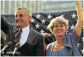 Geraldine Ferraro and Walter Mondale