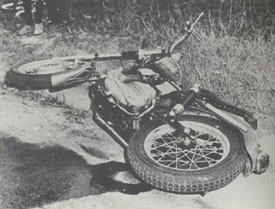 Duane Allman motorcycle crash scene