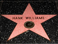 Hank Williams star on Hollywood Blvd