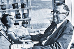 Harper Lee with her father