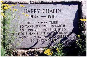 Harry Chapin buried at Huntington Grove Cemetery