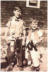 Harvey Milk at four year old with his older brother, Robert