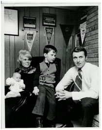 Herb Brooks with his wife and kids