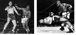 Hurricane Carter boxing in the early 1960's