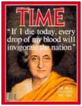 Indira Gandhi on the cover of Time Magazine
