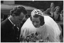 Ingrid Bergman wedding photo