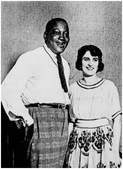 Jack Johnson with Lucille Cameron