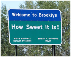 Welcome To Brooklyn sign