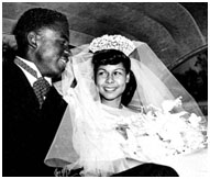 Jackie Robinson on his wedding day