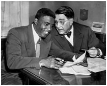 Jackie Robinsonwith Branch Rickey