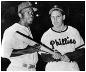 Jackie Robinson with with Ben Chapman