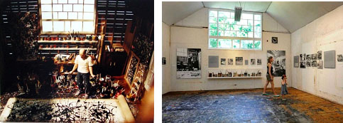 Jackson Pollock studio