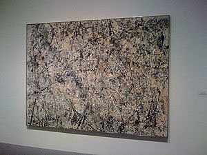 Jackson Pollock drip painting #1