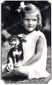 Jacqueline Kennedy Onassis as a child