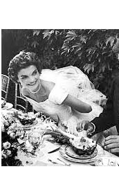 Jacqueline Kennedy Onassis wedding day with John F. Kennedy