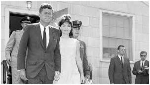 Jacqueline Kennedy Onassis with JFK
