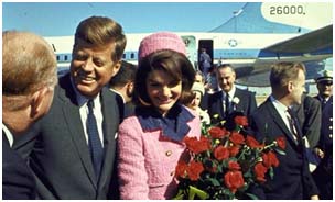 Jacqueline Kennedy Onassis with JFK