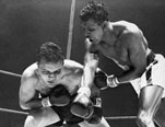 Jake LaMotta fighting Sugar Ray Robinson