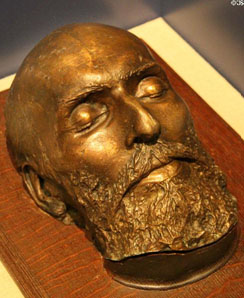 James Garfield death mask