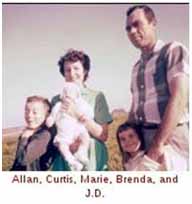 J.D. Tippit with wife and kids