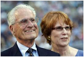 Jerry Coleman with his wife