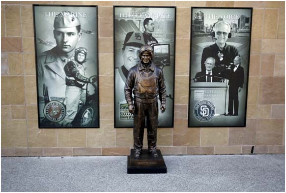 Jerry Coleman display at Petco park