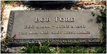 Robert Ford's head stone